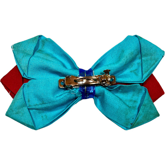 Blue Butterfly Hair Bow
