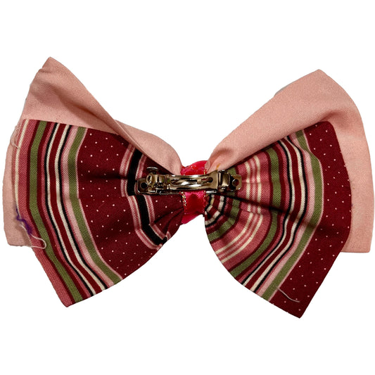 Pink Heart Love Hair Bow