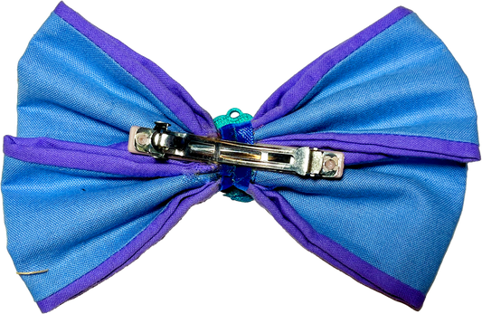 Ditto Inspired Hair Bow - Blue and Purple Handmade Clip