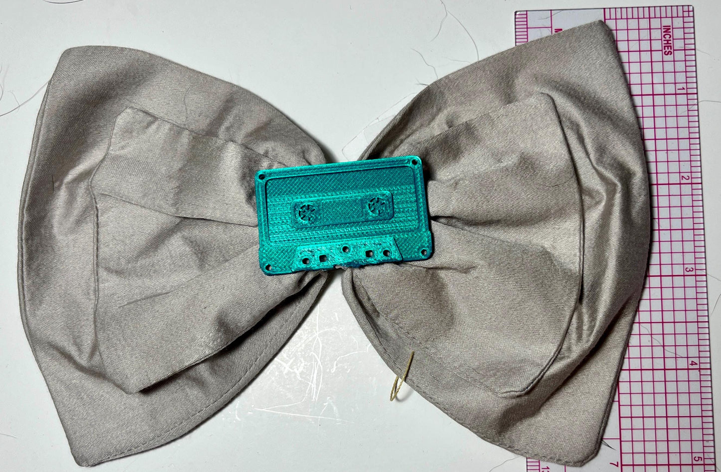 Retro Cassette Tape Bow | 80s Style Hair Clip Gift