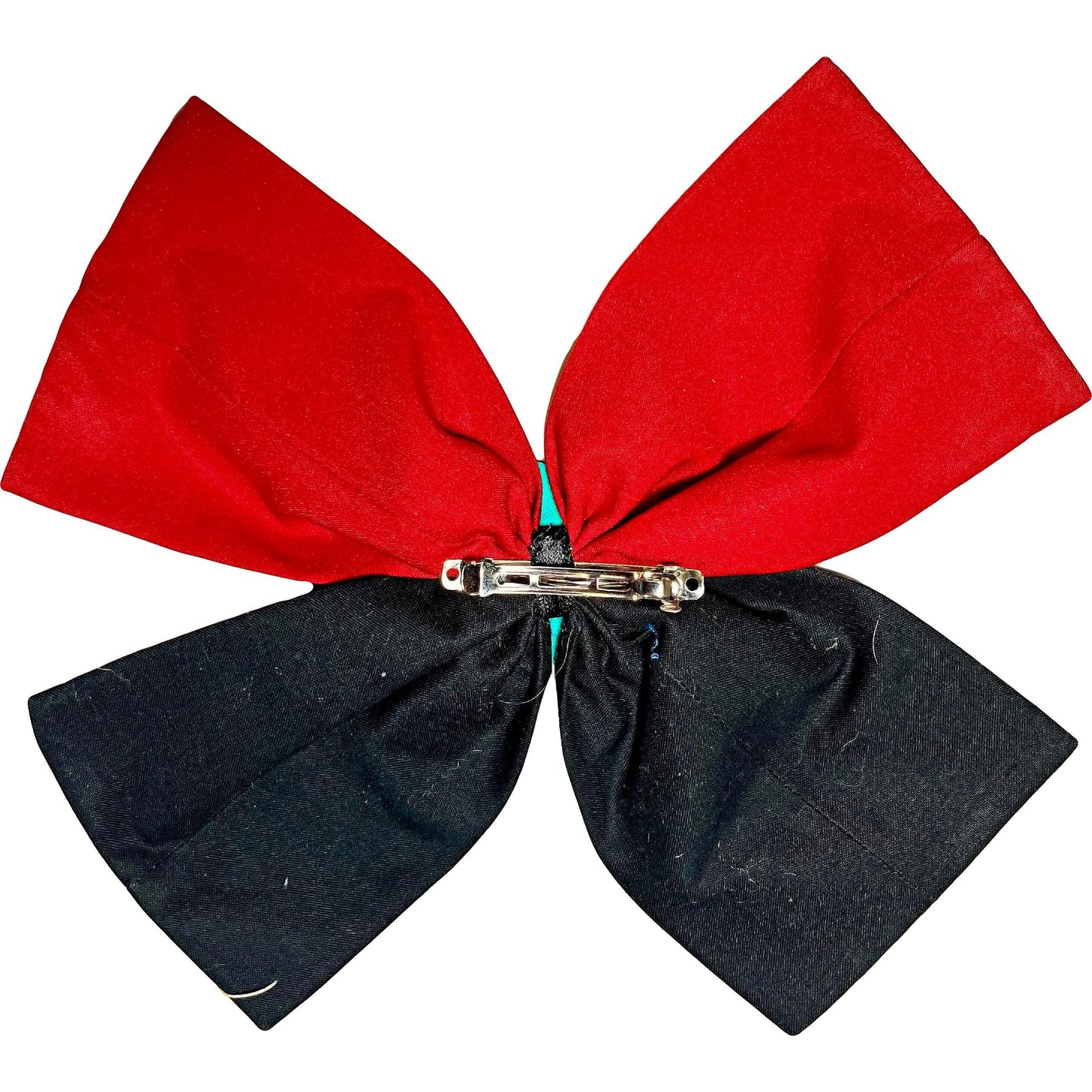 Handmade DnD Fabric Hair Bow with 3D D20 Dice Charm – Tabletop RPG Gift, Gamer Hair Accessory